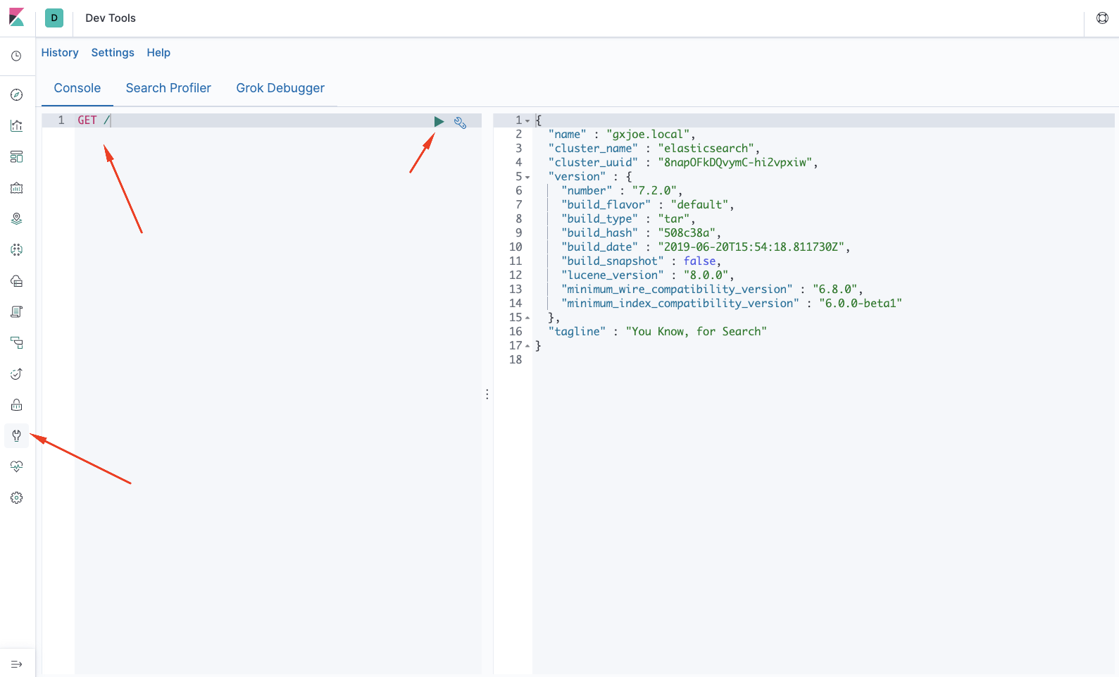Older version of Kibana