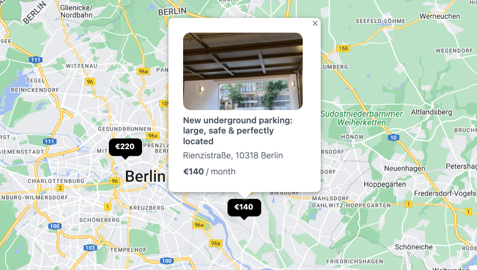 Semi-styled info window