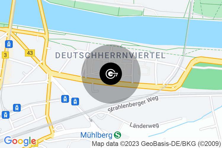 Custom static map, courtesy of Garages Near Me