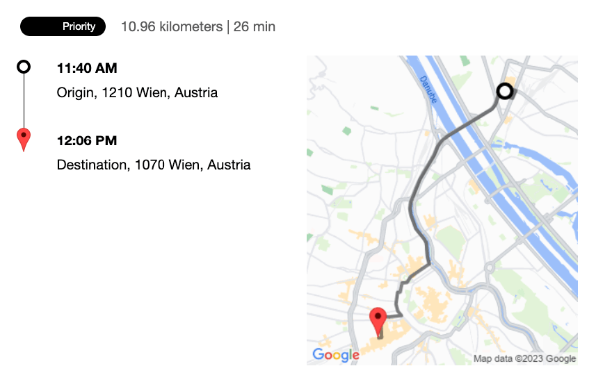 A static map consistent with my brand displaying visually distinct markers