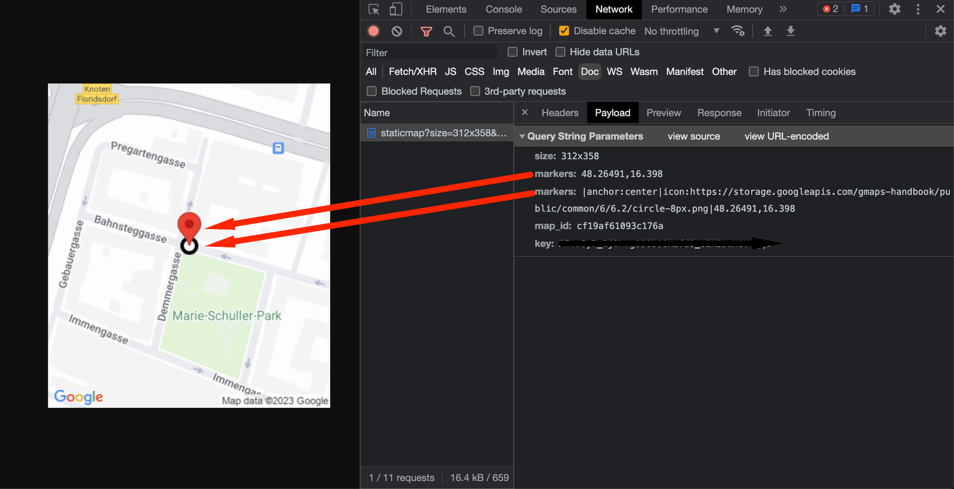 Verifying marker positioning